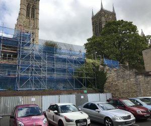 Restoration scaffold at Lincoln Catherdral
